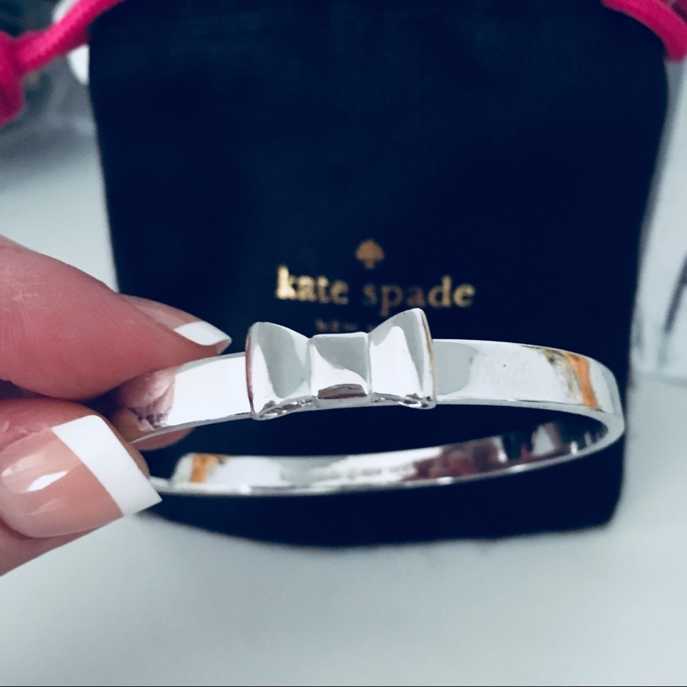 Kate spade sterling silver Bow bangle